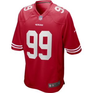 Men's Nike Javon Kinlaw Scarlet San Francisco 49ers Game Jersey