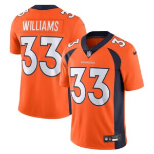 Men's Denver Broncos Javonte Williams Nike Orange Vapor Untouchable Limited Jersey