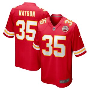 Men's Kansas City Chiefs Jaylen Watson Nike Red Game Player Jersey