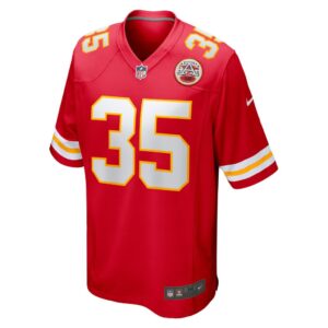 Men's Kansas City Chiefs Jaylen Watson Nike Red Game Player Jersey