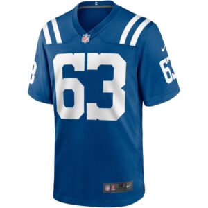 Men's Indianapolis Colts Jeff Saturday Nike Royal Game Retired Player Jersey