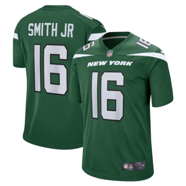 Men's New York Jets Jeff Smith Nike Gotham Green Player Game Jersey