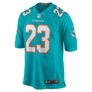 Men's Miami Dolphins Jeff Wilson Jr. Nike Aqua Game Player Jersey