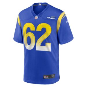 Men's Los Angeles Rams Jeremiah Kolone Nike Royal Team Game Player Jersey