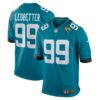 Men's Jacksonville Jaguars Jeremiah Ledbetter Nike Teal Home Game Player Jersey