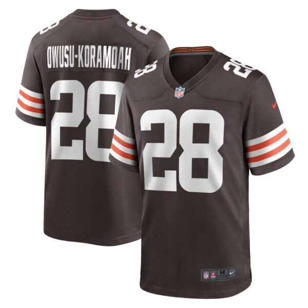 Men's Cleveland Browns Jeremiah Owusu-Koramoah Nike Brown Game Jersey