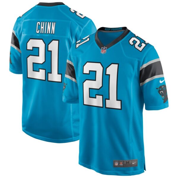 Men's Carolina Panthers Jeremy Chinn Nike Blue Game Player Jersey