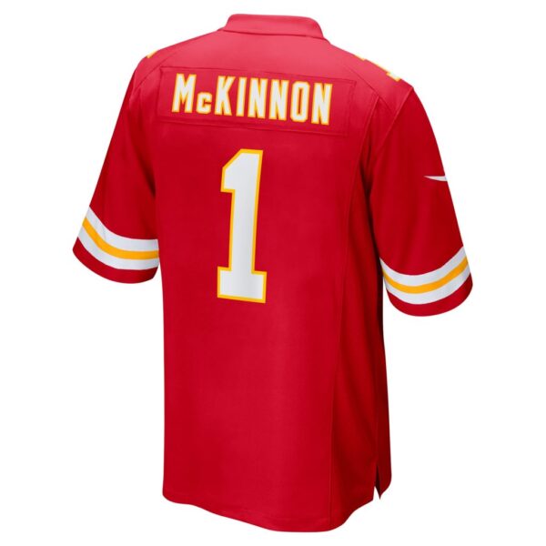 Men's Kansas City Chiefs Jerick McKinnon Nike Red Super Bowl LVII Patch Game Jersey