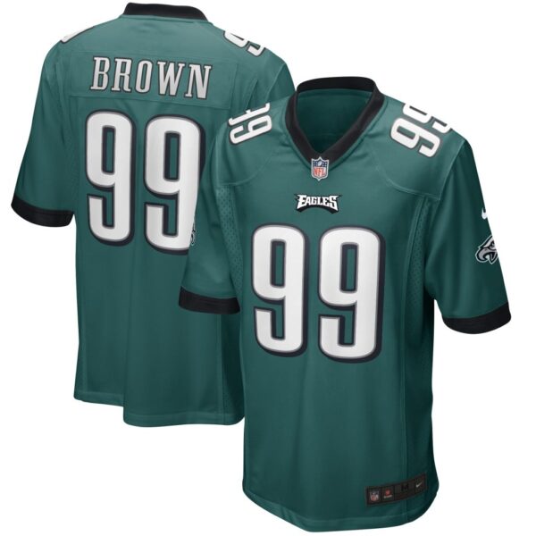 Men's Philadelphia Eagles Jerome Brown Nike Midnight Green Game Retired Player Jersey