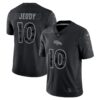 Men's Denver Broncos Jerry Jeudy Nike Black RFLCTV Limited Jersey