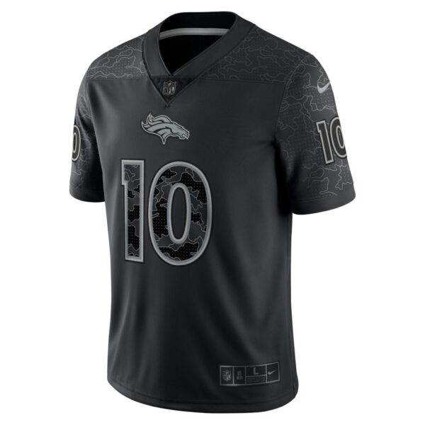 Men's Denver Broncos Jerry Jeudy Nike Black RFLCTV Limited Jersey