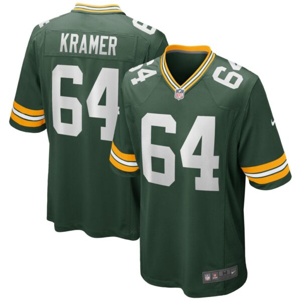 Men's Green Bay Packers Jerry Kramer Nike Green Game Retired Player Jersey