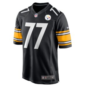 Men's Pittsburgh Steelers Jesse Davis Nike Black Game Player Jersey