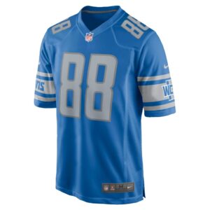 Men's Detroit Lions Jim Cain Nike Blue Retired Player Jersey