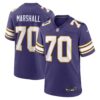 Men's Minnesota Vikings Jim Marshall Nike Purple Classic Retired Player Jersey