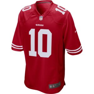 Men's San Francisco 49ers Jimmy Garoppolo Nike Scarlet Game Player Jersey