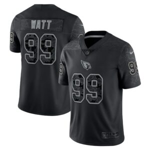 Men's Arizona Cardinals J.J. Watt Nike Black RFLCTV Limited Jersey