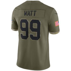 Men's Arizona Cardinals J.J. Watt Nike Olive 2022 Salute To Service Limited Jersey