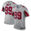 Men's Arizona Cardinals J.J. Watt Nike Silver Inverted Legend Jersey