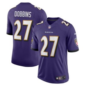 Men's Baltimore Ravens J.K. Dobbins Nike Purple Vapor Limited Jersey