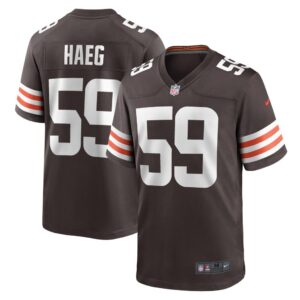 Men's Cleveland Browns Joe Haeg Nike Brown Game Player Jersey