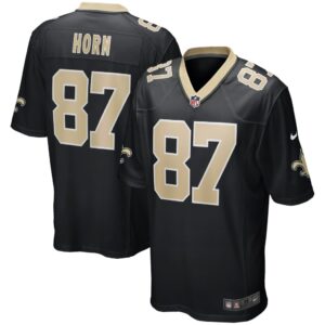 Men's New Orleans Saints Joe Horn Nike Black Game Retired Player Jersey