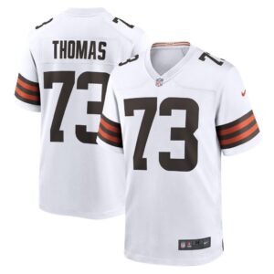 Men's Cleveland Browns Joe Thomas Nike White Retired Game Player Jersey