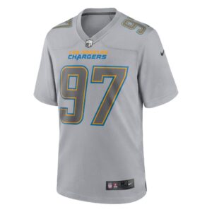 Men's Los Angeles Chargers Joey Bosa Nike Gray Atmosphere Fashion Game Jersey