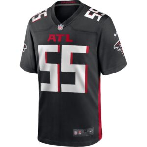 Men's Atlanta Falcons John Abraham Nike Black Game Retired Player Jersey