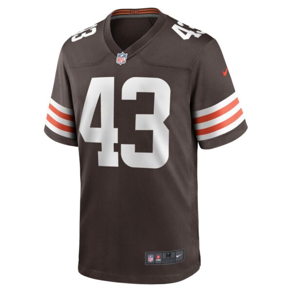 Men's Cleveland Browns John Johnson III Nike Brown Game Jersey