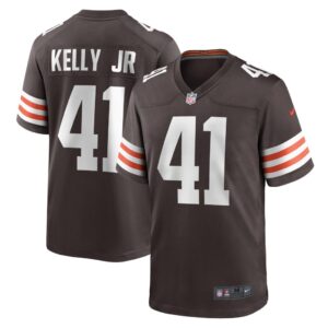 Men's Cleveland Browns John Kelly Jr. Nike Brown Game Player Jersey