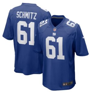 John Michael Schmitz New York Giants Nike Team Game Jersey - Royal