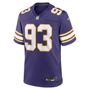 John Randle Minnesota Vikings Nike Classic Player Game Jersey - Purple