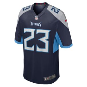 Men's Tennessee Titans John Reid Nike Navy Home Game Player Jersey