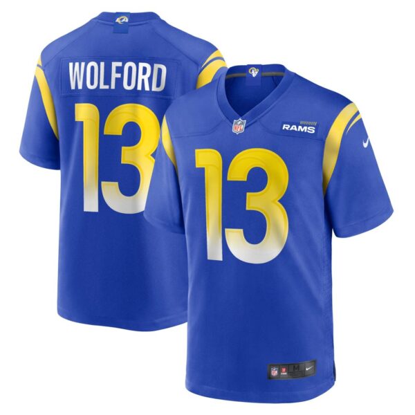 Men's Los Angeles Rams John Wolford Nike Royal Game Player Jersey