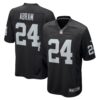 Men's Las Vegas Raiders Johnathan Abram Nike Black Player Game Jersey