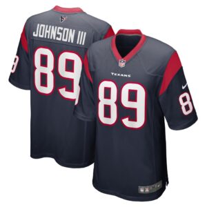 Men's Houston Texans Johnny Johnson III Nike Navy Game Player Jersey