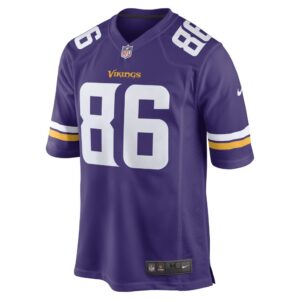 Men's Minnesota Vikings Johnny Mundt Nike Purple Game Player Jersey