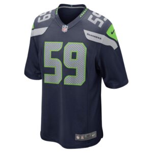 Men's Seattle Seahawks Jon Rhattigan Nike College Navy Game Jersey