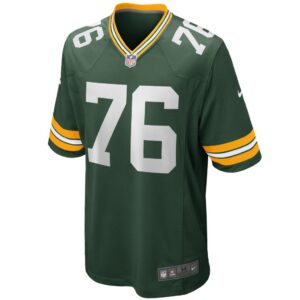 Men's Green Bay Packers Jon Runyan Nike Green Player Game Jersey