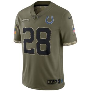 Men's Indianapolis Colts Nike Olive 2022 Salute To Service Limited Jersey