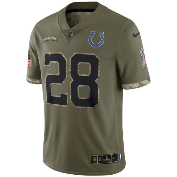 Men's Indianapolis Colts Nike Olive 2022 Salute To Service Limited Jersey