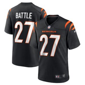 Jordan Battle Cincinnati Bengals Nike Team Game Jersey - Black