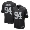 Men's Las Vegas Raiders Jordan Jenkins Nike Black Game Player Jersey