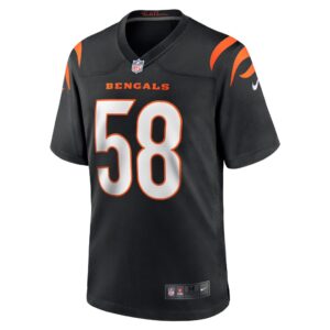 Men's Cincinnati Bengals Joseph Ossai Nike Black Game Jersey