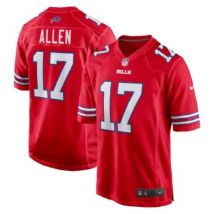 Men's Buffalo Bills Josh Allen Nike Red Alternate Game Jersey