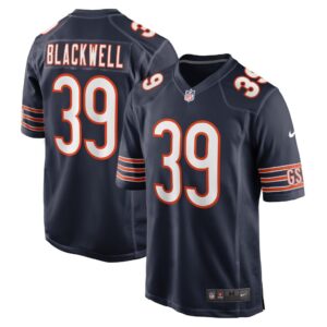 Men's Chicago Bears Josh Blackwell Nike Navy Game Player Jersey