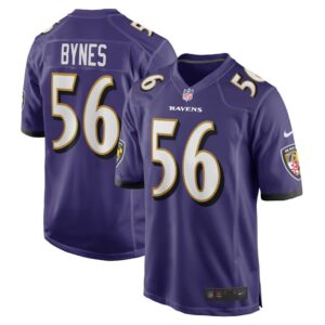 Men's Baltimore Ravens Josh Bynes Nike Purple Game Jersey