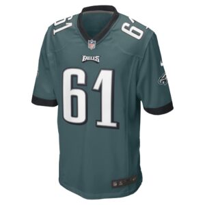 Men's Philadelphia Eagles Josh Sills Nike Midnight Green Game Player Jersey