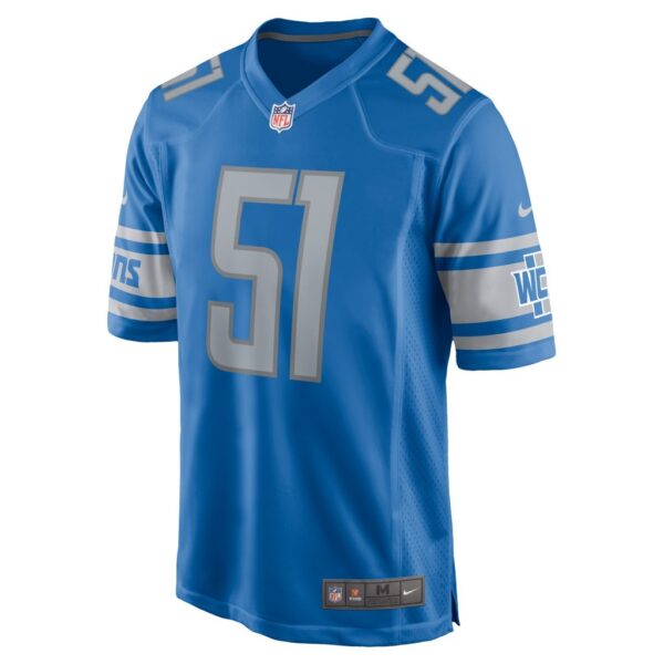 Men's Detroit Lions Josh Woods Nike Blue Player Game Jersey